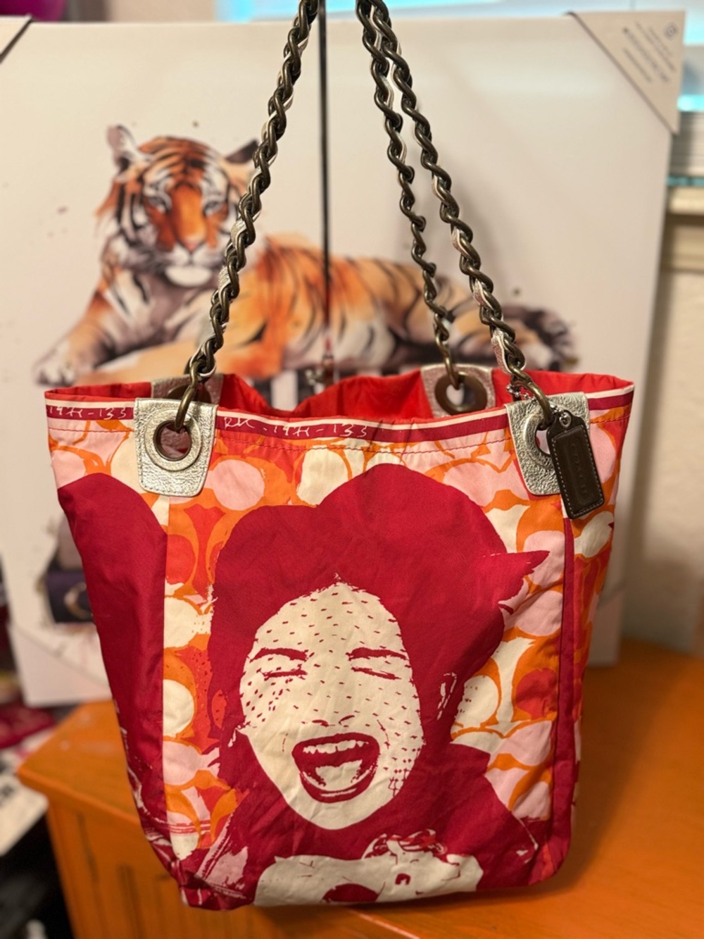 Coach Laughing Girl Parker Limited Edition Tote Shopper VGUC